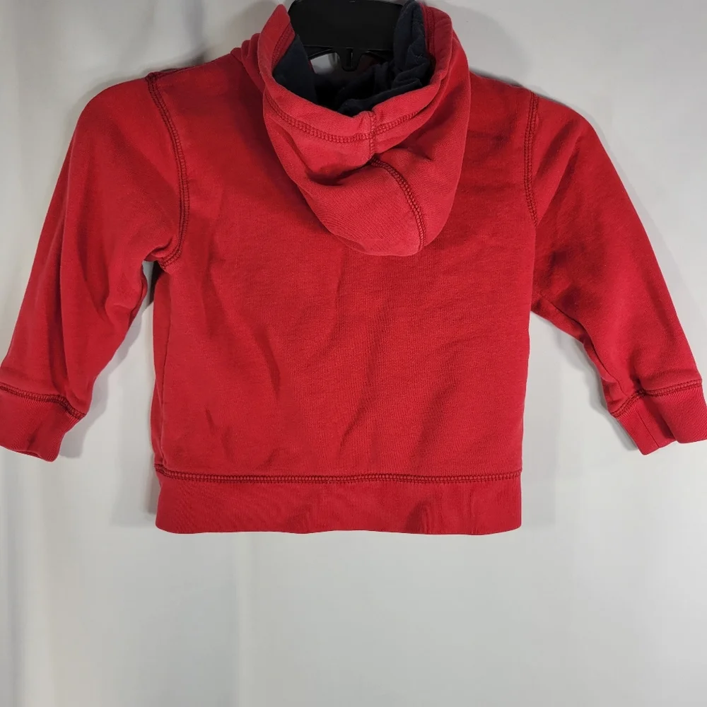 OshKosh B'gosh Red Full Zip Hoodie Size 4T